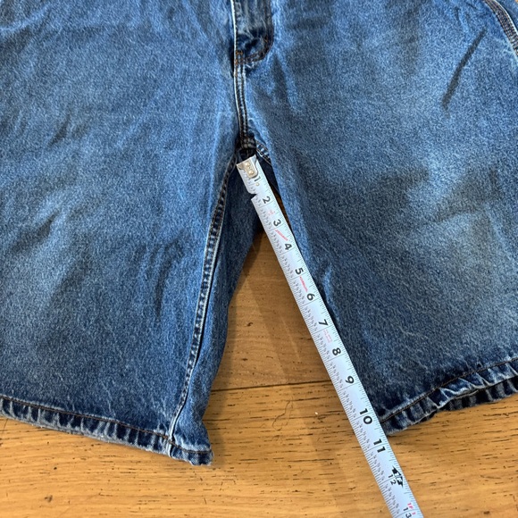 US Polo Baggy Carpenter Cargo‎ Style Men's Blue Denim Shorts Sz 40 - Picture 4 of 13